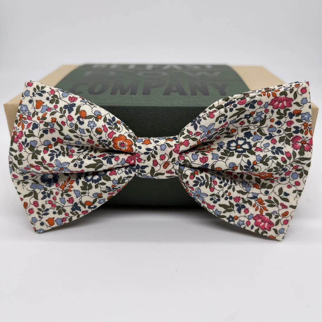 Liberty of London Bow Tie in Burnt Orange Ditsy Floral
