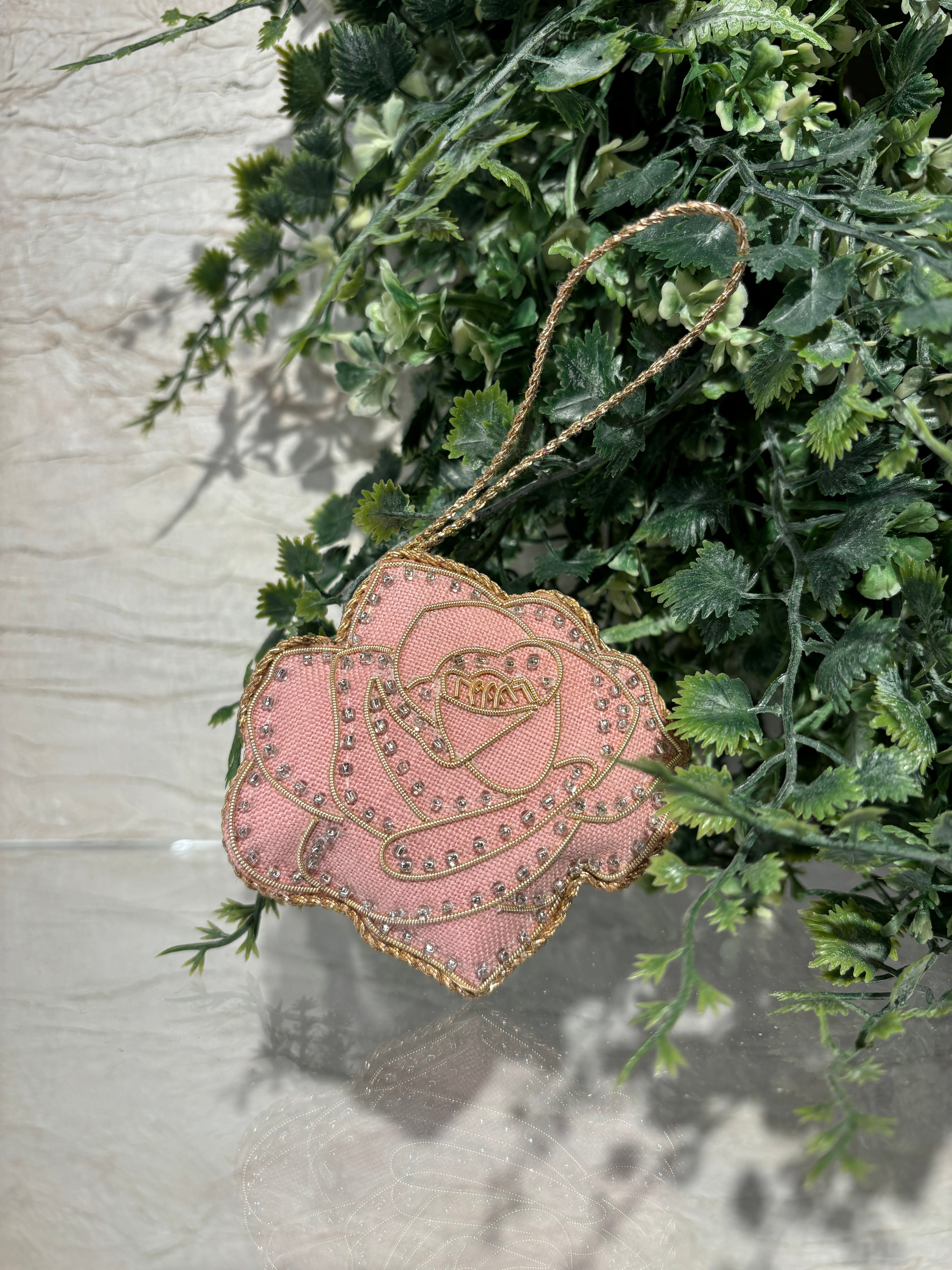 Pink Ethel  Rose-Christmas Ornament