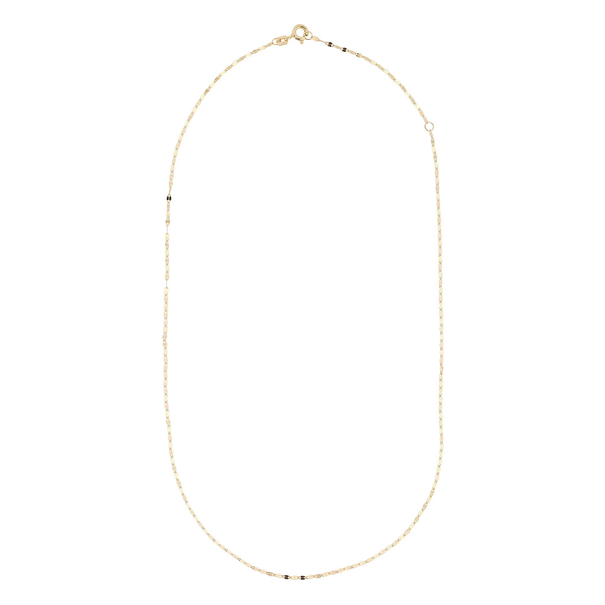 9kt Gold Diamond Cut Chain Necklace