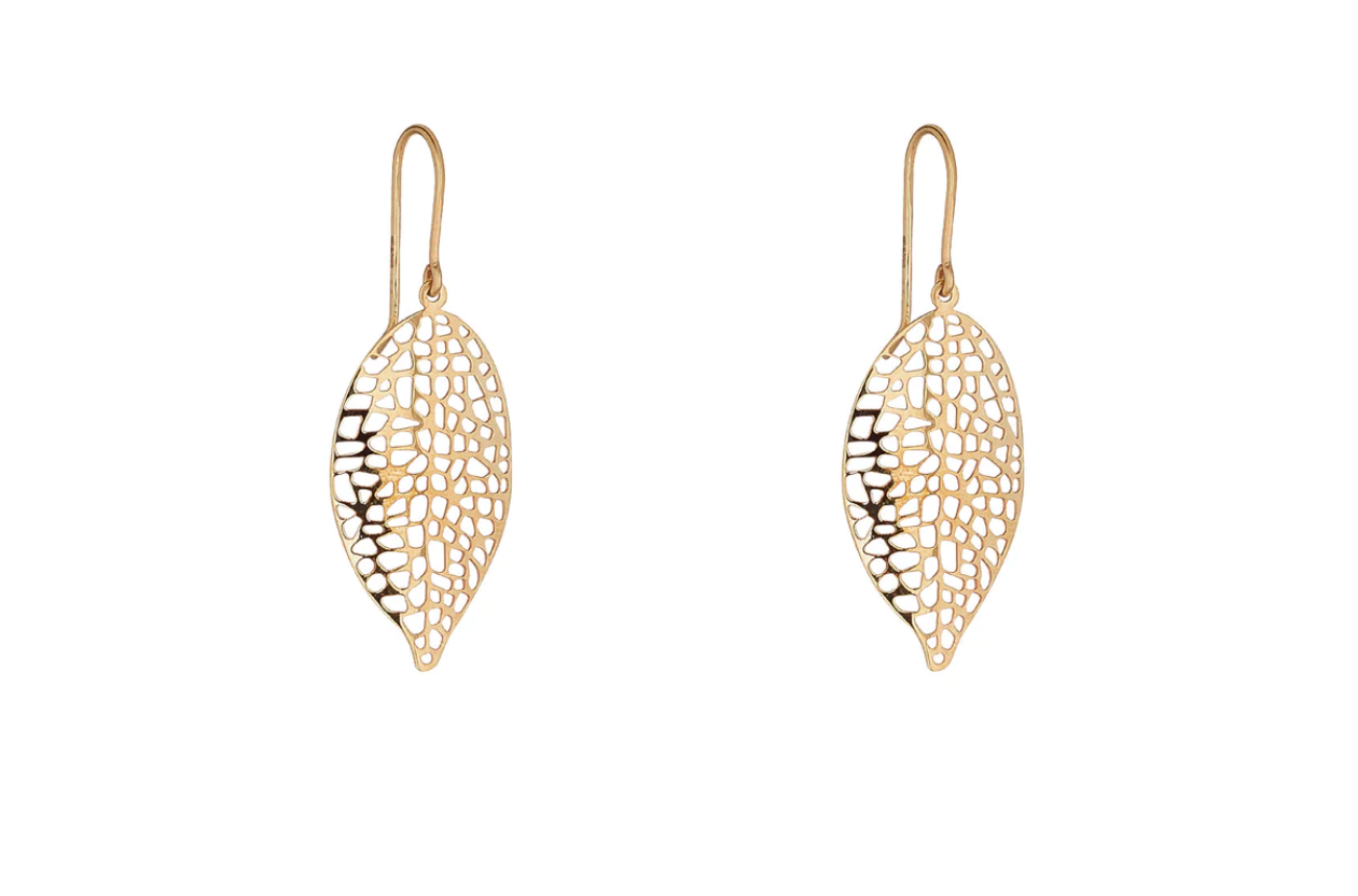 9kt Gold Leaf Earrings