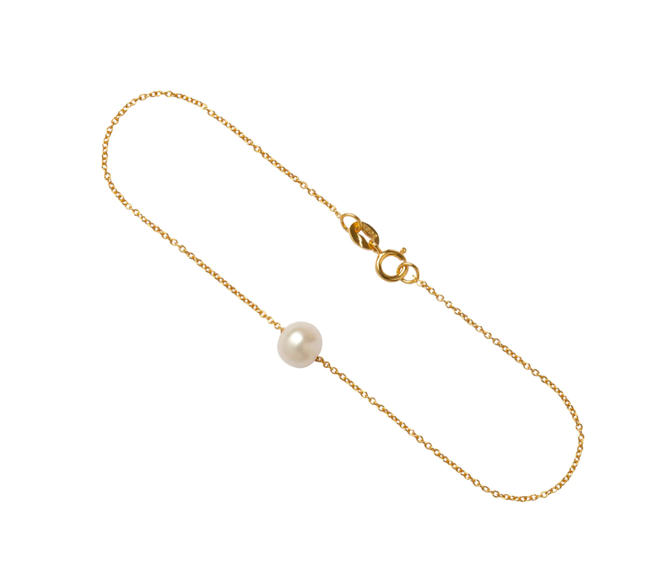 9kt Gold Single Freshwater Pearl Bracelet