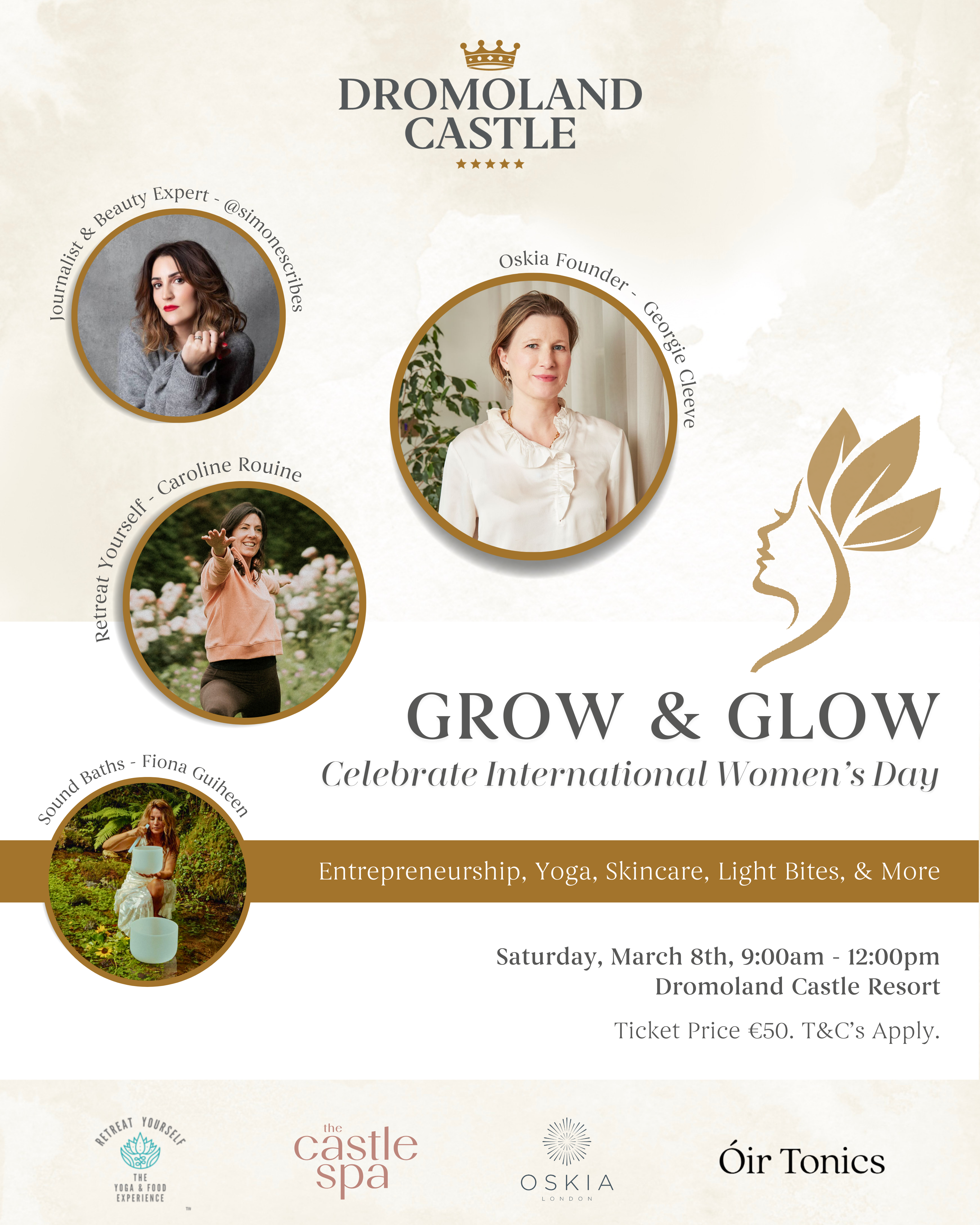 Grow & Glow at Dromoland Castle: International Women's Day Event