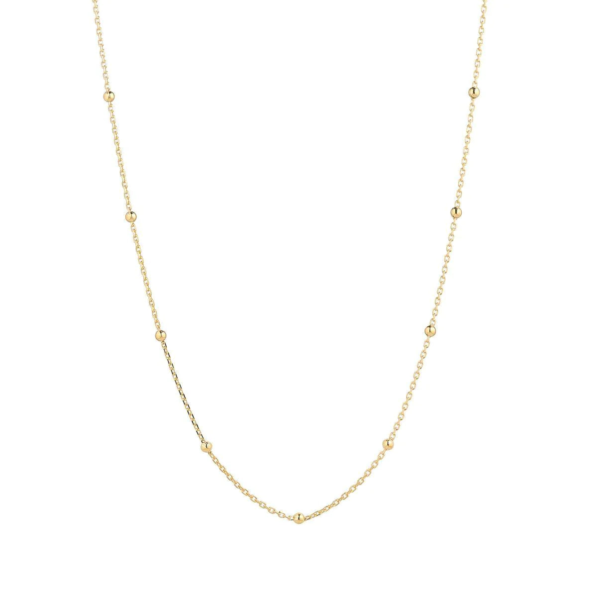 9kt Gold 20" Satellite Chain Necklace