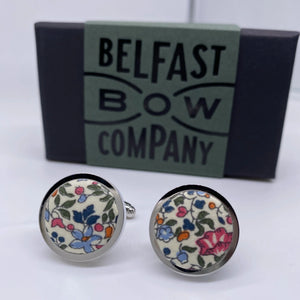 Liberty of London Cufflinks in Burnt Orange Ditsy Floral