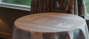 Irish Linen Damask Tablecloth